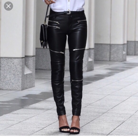 zara moto pants
